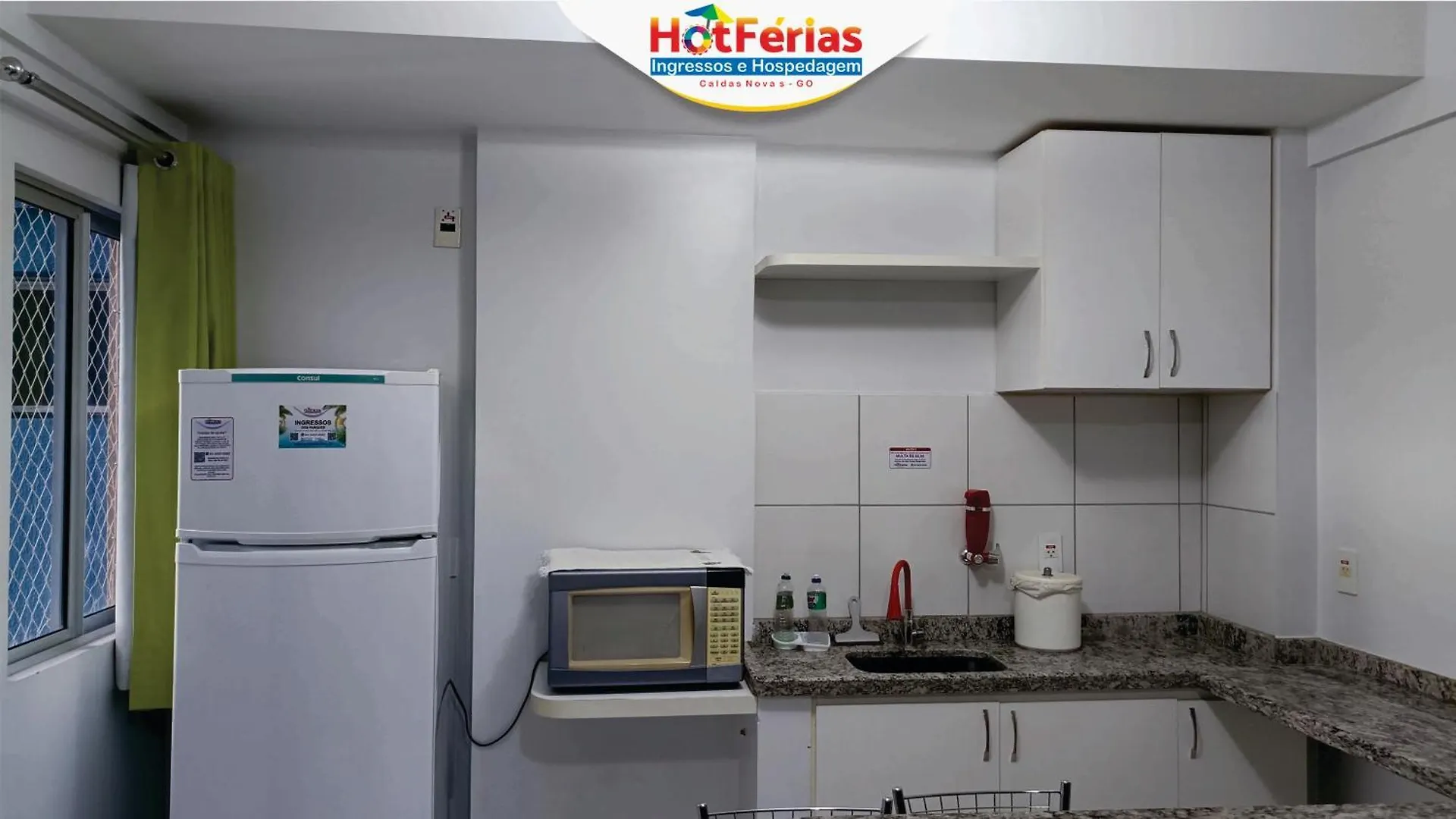 Aparthotel Golden Dolphin Grandhotel - Com Roupas De Cama E Banho - Piscinas 24H, Prox Ao Water Park, Hotel Prive, Boulevard, Riviera - Hotferias Caldas Novas Brazil
