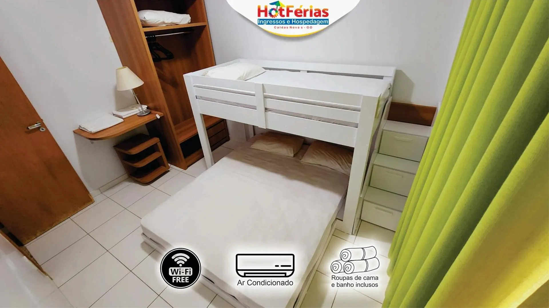 Golden Dolphin Grandhotel - Com Roupas De Cama E Banho - Piscinas 24H, Prox Ao Water Park, Hotel Prive, Boulevard, Riviera - Hotferias Caldas Novas 0*,  Brasilien