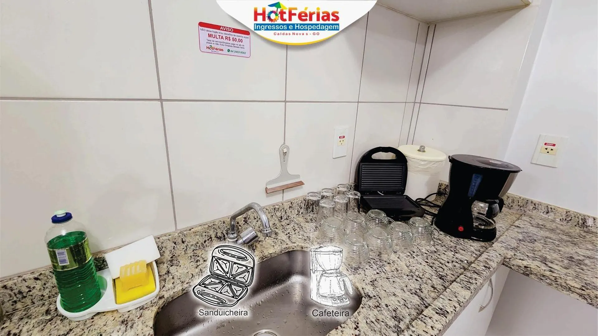 Lejlighedshotel Golden Dolphin Grandhotel - Com Roupas De Cama E Banho - Piscinas 24H, Prox Ao Water Park, Hotel Prive, Boulevard, Riviera - Hotferias Caldas Novas