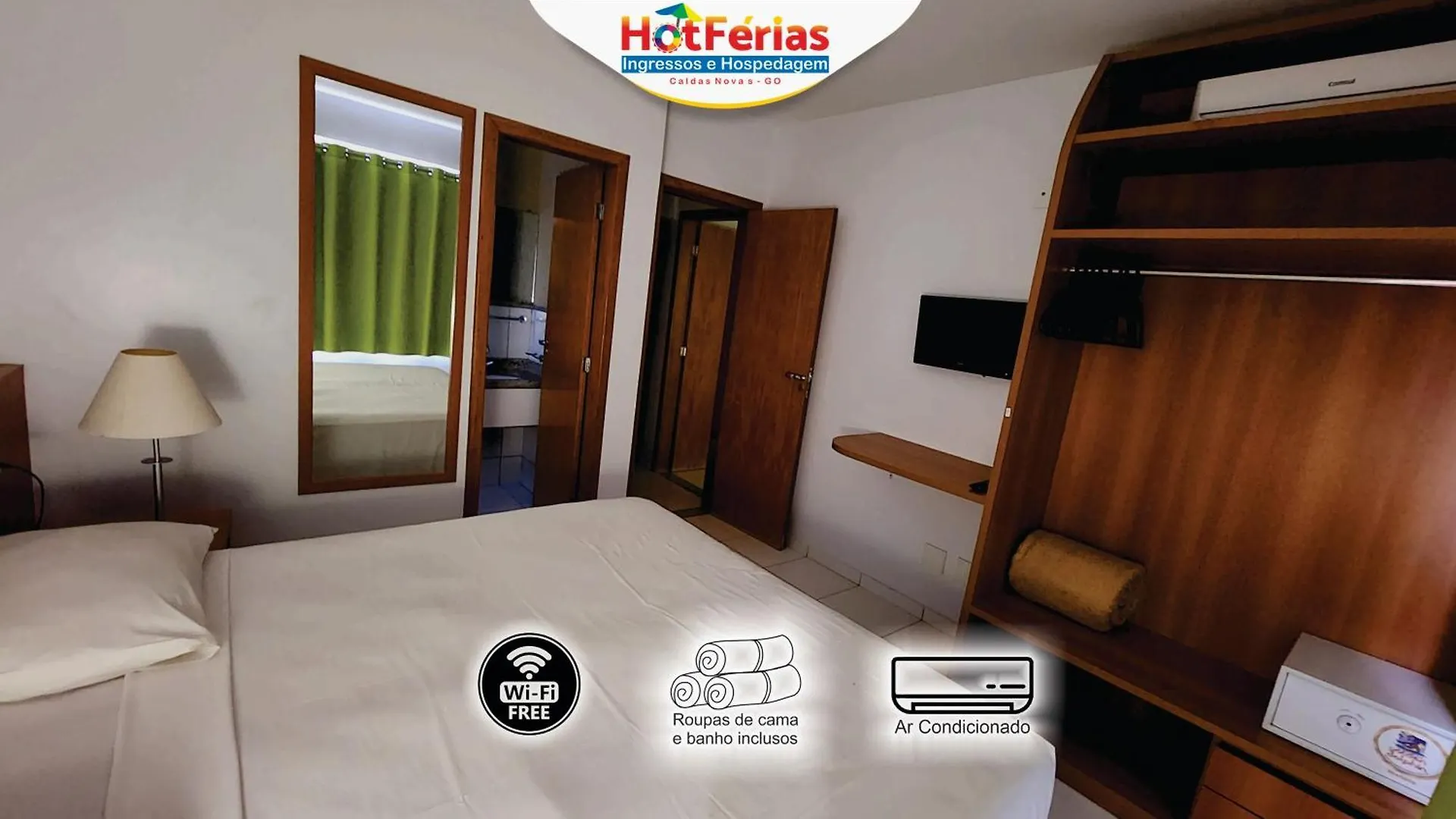 Golden Dolphin Grandhotel - Com Roupas De Cama E Banho - Piscinas 24H, Prox Ao Water Park, Hotel Prive, Boulevard, Riviera - Hotferias Caldas Novas 0*,