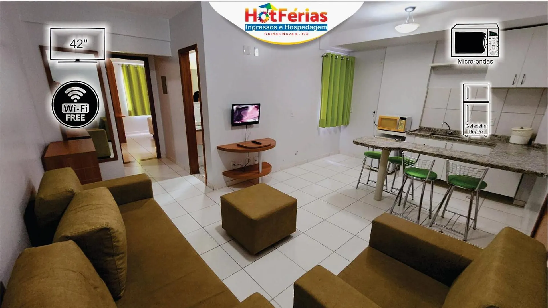 Golden Dolphin Grandhotel - Com Roupas De Cama E Banho - Piscinas 24H, Prox Ao Water Park, Hotel Prive, Boulevard, Riviera - Hotferias Caldas Novas 0*,  Brasilien